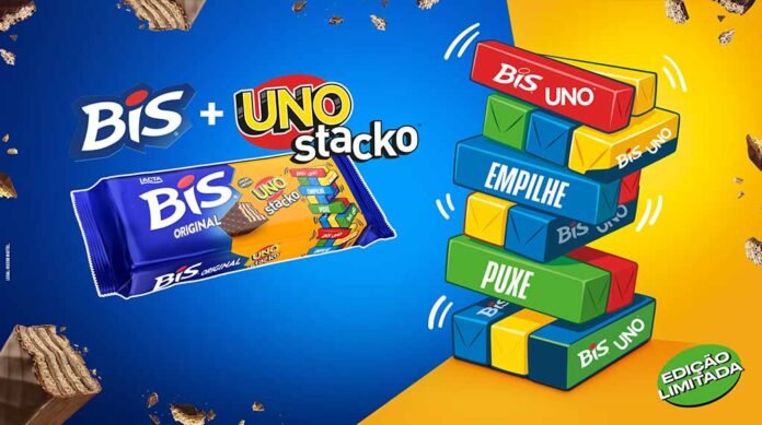 BIS e UNO Stacko se unem em edição limitada inspirada na dinâmica do jogo (Foto: Mondelēz Brasil/Divulgação)