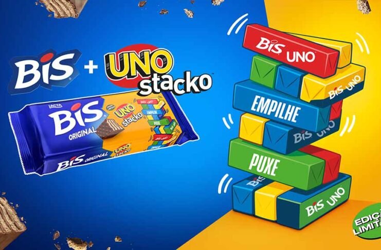 BIS e UNO Stacko se unem em edição limitada inspirada na dinâmica do jogo (Foto: Mondelēz Brasil/Divulgação)