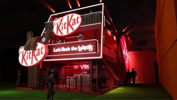 Estande da KitKat terá três andares e vista para o Palco Mundo (Foto: Divulgação/KitKat)
