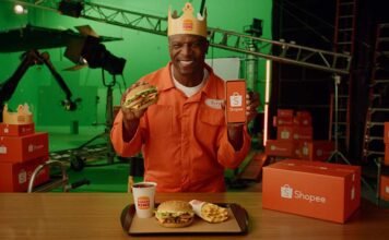 Terry Crews estrela campanha da Shopee em parceria com Burger King Terry Crews participa da campanha conjunta entre Shopee e Burger King (Foto: Divulgação/Burger King)