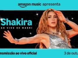 Shakira terá show de Madri transmitido ao vivo pelo Amazon Music em 3 de outubro (Foto: Divulgação/Amazon Music)