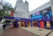 Oreo BTS ganha primeira flagship no Brasil em loja da Americanas no Rio Flagship de Oreo BTS ocupa loja da Americanas em Ipanema, no Rio de Janeiro (Foto: Divulgação)