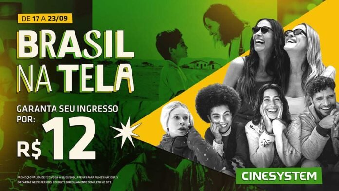 Campanha Brasil na Tela oferece ingressos a R$ 12 para filmes nacionais na Cinesystem (Foto: Divulgação)