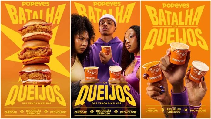 Popeyes lança 'Batalha dos Queijos' para apresentar três opções de 'Molhões' (Foto: Divulgação)