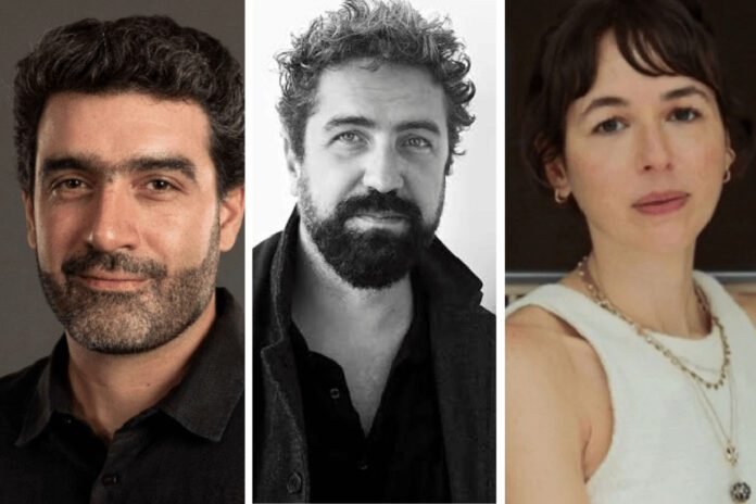 Gustavo Mello, Vellas e Bárbara Teixeira integram a equipe responsável pela produção de Bateau Mouche (Foto: Divulgação/Boutique Filmes)