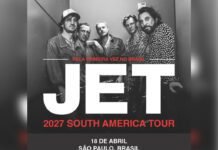 JET anuncia primeiro show no Brasil em 2027; veja preços e ingressos Banda australiana JET fará sua primeira apresentação no Brasil em abril de 2027 (Foto: Divulgação)